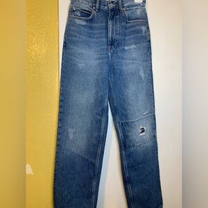 Sandro high waisted wide straight legs waist 26” inches.